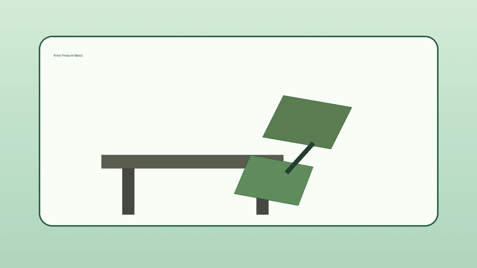 Knee Pressure Basics kneeling chair workspace detail